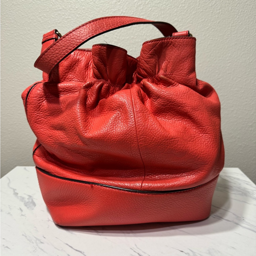 Kate Spade Orange Leather Shoulder Bag - Picture 2 of 3
